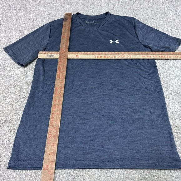 Under Armour T-Shirt Men’s Gray Short Sleeve Size Medium Loose - Picture 2 of 10
